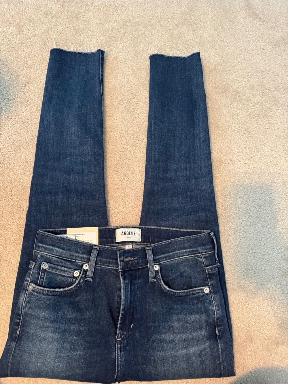 AGOLDE Sophie crop mid rise skinny jeans